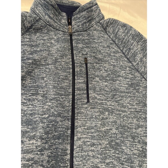 Swiss Tech Jacket Men 2XL Blue Pullover Fleece Mock Neck Full Zip LS Sweater - Picture 4 of 12